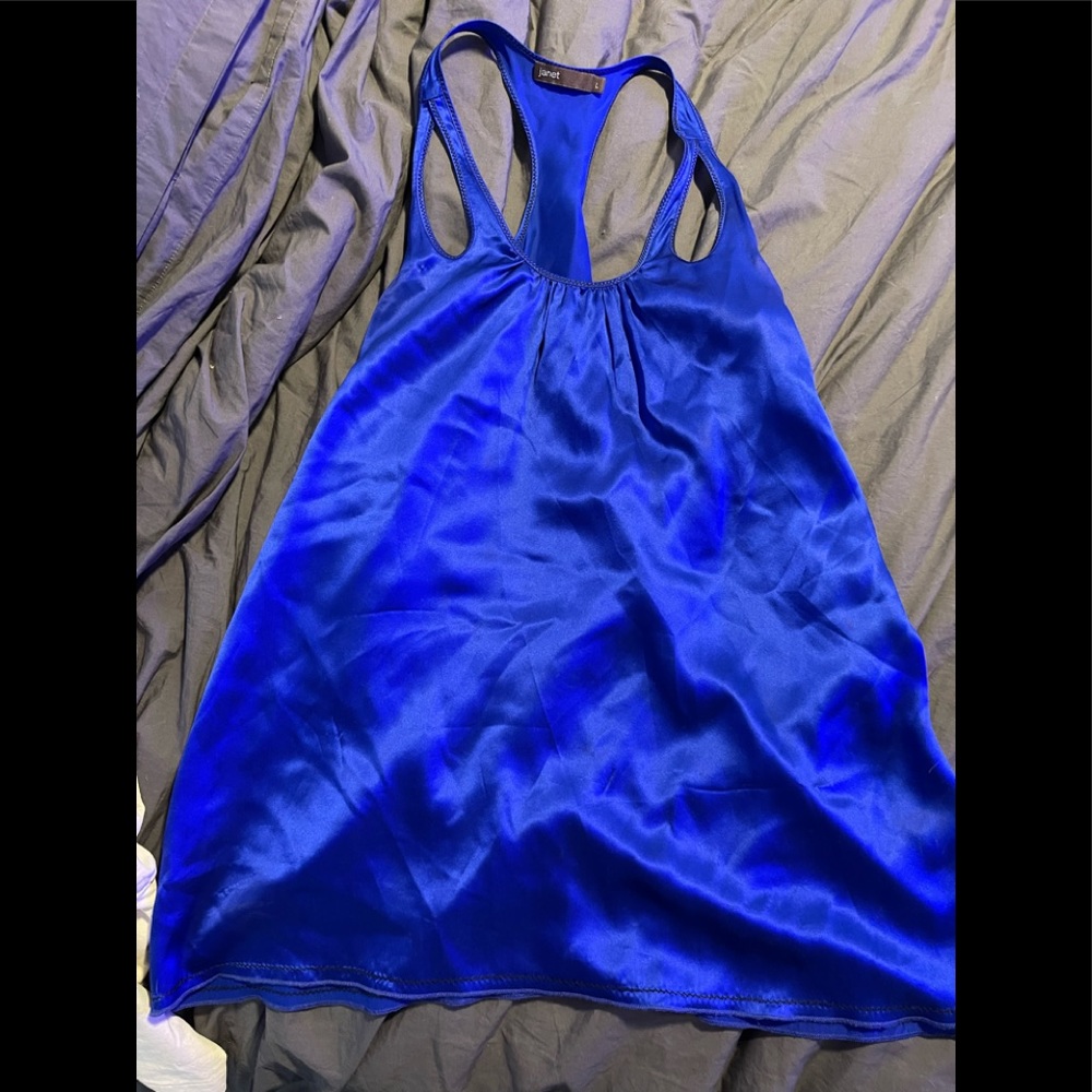Raw silk tank